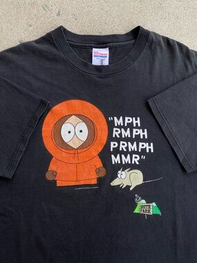 1998 Vintage South Park Kenny Cartoon Comedy Tee Shirt